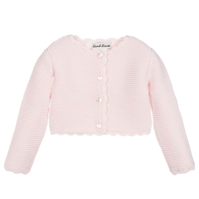 Sarah Louise Babies' Girls Pink Knitted Cardigan