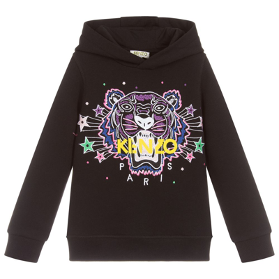 Kenzo Babies' Girls Black Tiger Sweatshirt