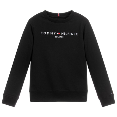 Tommy Hilfiger Kids' Boys Black Logo Sweatshirt