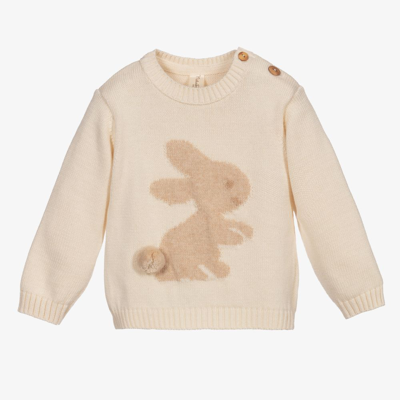 Naturapura Babies' Ivory Organic Cotton Sweater