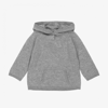 BONPOINT GREY CASHMERE HOODED SWEATER