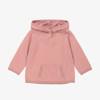 BONPOINT GIRLS PINK CASHMERE HOODED SWEATER