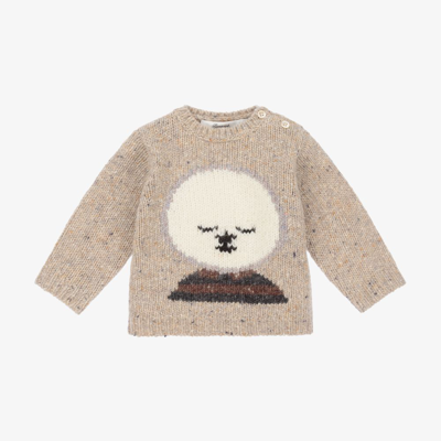 Bonpoint Babies' Beige Wool Sweater