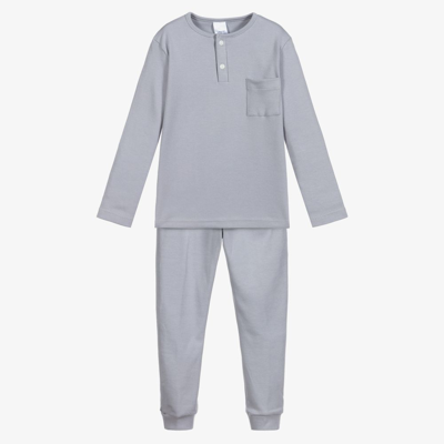 Babidu Kids' Boys Grey Cotton Jersey Pyjamas
