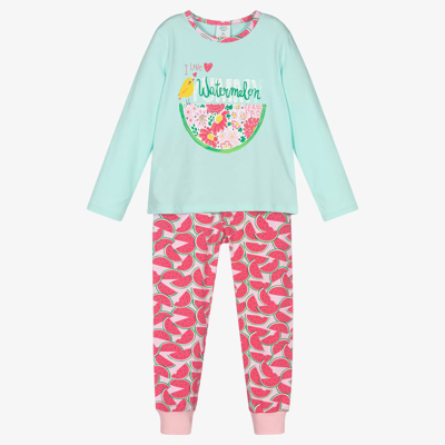 Boboli Babies' Girls Blue & Pink Watermelon Pyjamas
