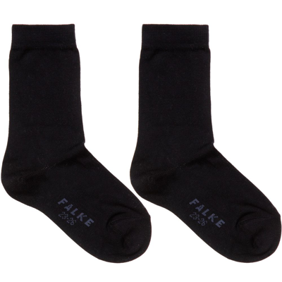 Falke Navy Blue Cotton Ankle Socks