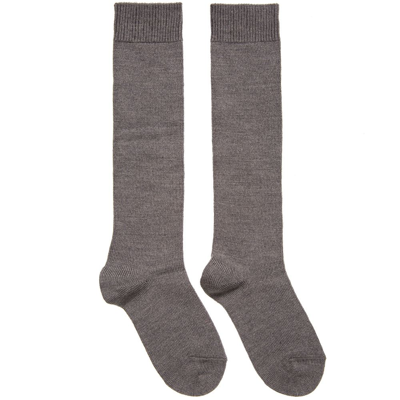 Falke Grey Knee High Wool Socks