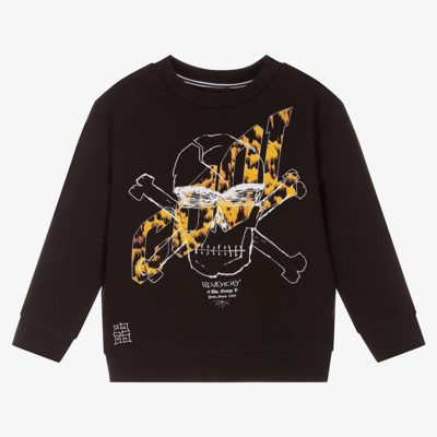 Givenchy Kids' Boys Black Skull Logo Sweatshirt