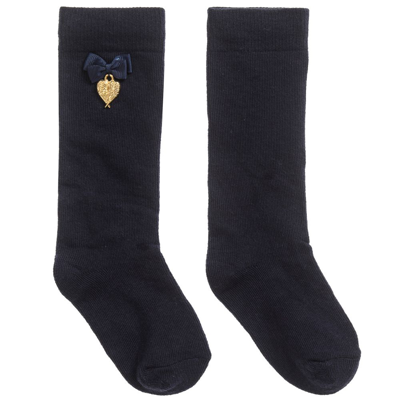 Angel's Face Kids' Girls Navy Blue Long Socks