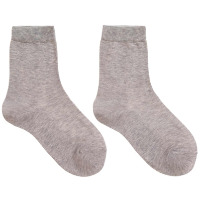 Falke Grey Cotton Ankle Socks