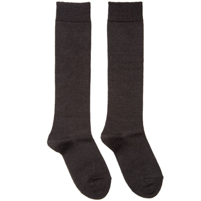 Falke Dark Grey Knee High Wool Socks