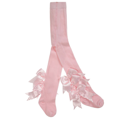 Beau Kid Babies'  Girls Pink Cotton Tights