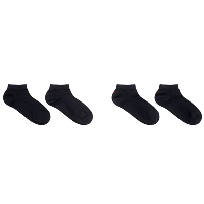 Tommy Hilfiger Navy Blue Cotton Trainer Socks (2 Pack)