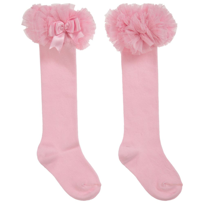 Beau Kid Girls Pink Cotton Frill Socks