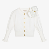 ANGEL'S FACE GIRLS WHITE BOW CARDIGAN