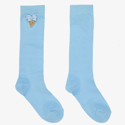Angel's Face Kids' Girls Blue Long Socks