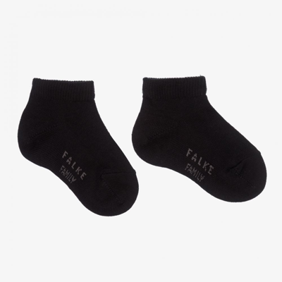 Falke Black Cotton Ankle Socks