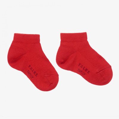 Falke Red Cotton Ankle Socks