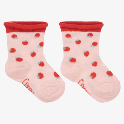 Carr Ment Beau Babies' Girls Pink Oranges Socks