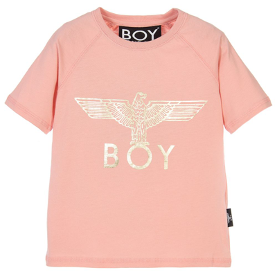 Boy London Babies'  Girls Pink Cotton Logo T-shirt