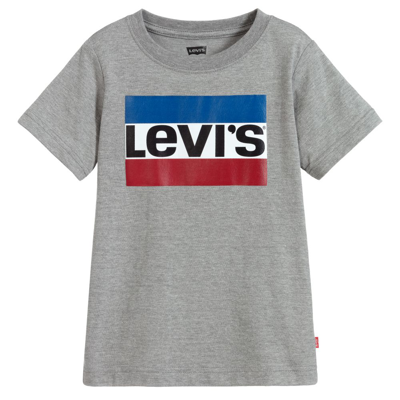 Levi's Kids' Boys Grey Sports Logo T-shirt