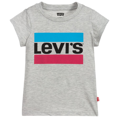 Levi's Kids' Girls Grey Sports Logo T-shirt