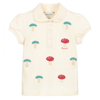 GUCCI BABY GIRLS IVORY POLO SHIRT