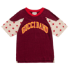 GUCCI BOYS RED LINEN LOGO T-SHIRT