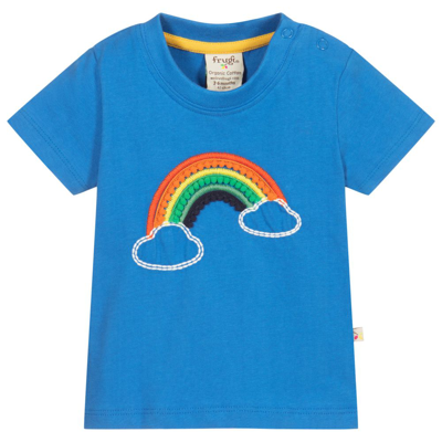 Frugi Babies' Blue Organic Cotton T-shirt