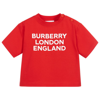 BURBERRY RED LOGO BABY T-SHIRT