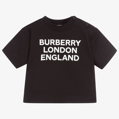 Burberry Babies' Abtot T-shirt In Black