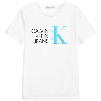 Calvin Klein Jeans Est.1978 Kids' Calvin Klein Jeans Logo T-shirt White 10 Years