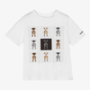 BURBERRY BOYS WHITE COTTON T-SHIRT