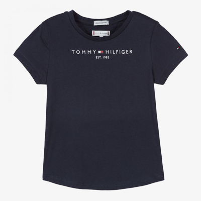Tommy Hilfiger Kids' Girls Blue Logo T-shirt