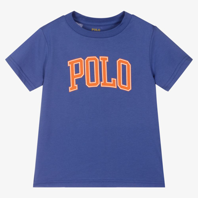 Ralph Lauren Babies' Boys Blue Logo T-shirt
