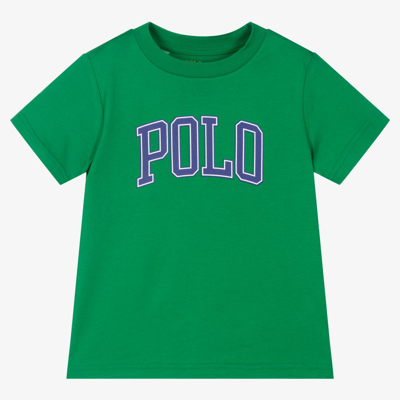 Ralph Lauren Babies' Boys Green Logo T-shirt