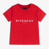 GIVENCHY BABY BOYS RED LOGO T-SHIRT
