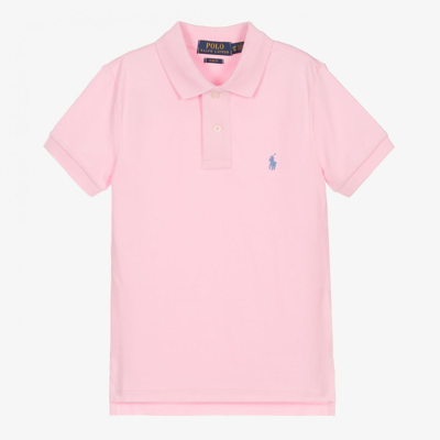 Ralph Lauren Babies' Boys Pink Logo Polo Shirt