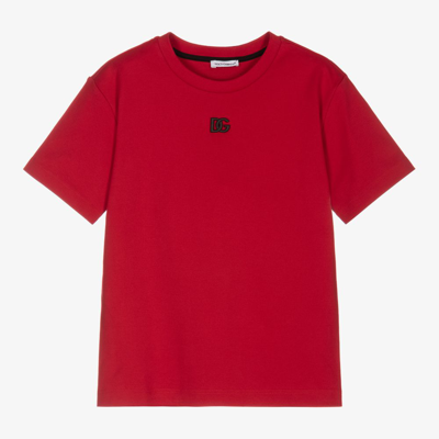 Dolce & Gabbana Babies' Boys Red Logo T-shirt