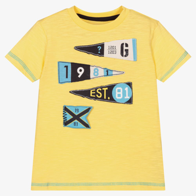Guess Babies' Boys Yellow Flags T-shirt