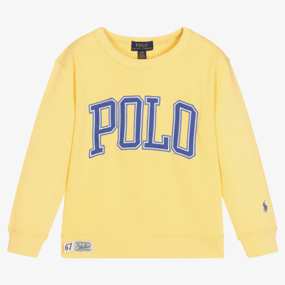 Ralph Lauren Babies' Boys Yellow Logo Sweatshirt