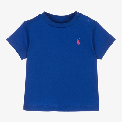 Ralph Lauren Boys Blue Cotton Baby T-shirt