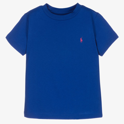 Polo Ralph Lauren Babies' Boys Blue Cotton Pony T-shirt