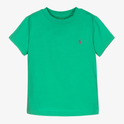 Polo Ralph Lauren Babies' Boys Green Cotton Pony T-shirt