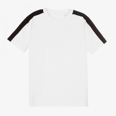 Givenchy Teen Boys White Cotton T-shirt