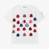 MONCLER BOYS WHITE COTTON T-SHIRT