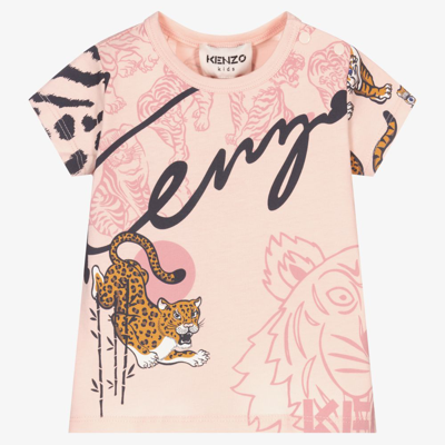 Kenzo Baby Girls Pink T-shirt