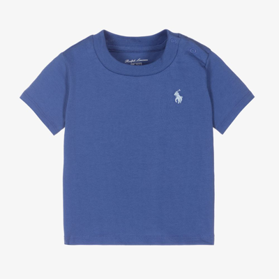 Ralph Lauren Baby Boys Blue Cotton T-shirt