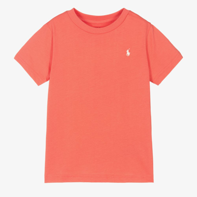 Ralph Lauren Babies' Boys Red Cotton Logo T-shirt