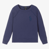 Polo Ralph Lauren Boys Blue Logo Sweatshirt In Blue